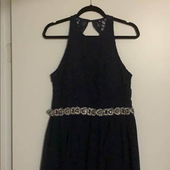 Beautiful Navy Bridesmaid Dress - Picture 3 of 5